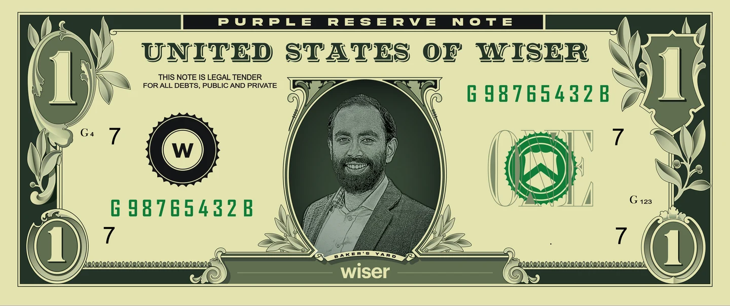 United States of Wiser one dollar note